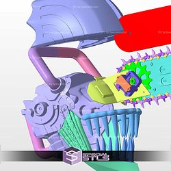 Cosplay STL Files Chainsaw Man Denji Helmet V2