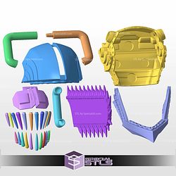 Cosplay STL Files Chainsaw Man Denji Helmet V2