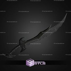 Cosplay STL Files Daedric Sword