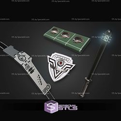 Cosplay STL Files Demolition man pack