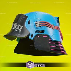 Cosplay STL Files Kabuto Helmet Cyberpunk 2077