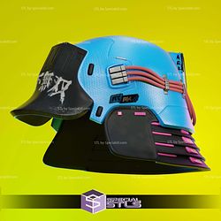 Cosplay STL Files Kabuto Helmet Cyberpunk 2077