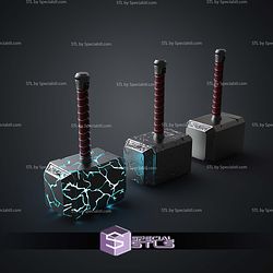Cosplay STL Files Mjolnir Hammer Love and Thunder