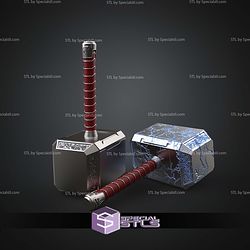 Cosplay STL Files Mjolnir Hammer Love and Thunder