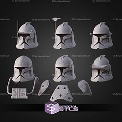 Cosplay STL Files Phase 1 Animated Clone Trooper Helmet