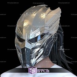 Cosplay STL Files Predator Badlands Metal Helmet