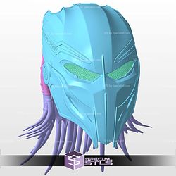 Cosplay STL Files Predator Badlands Metal Helmet