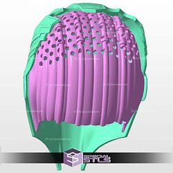 Cosplay STL Files Predator Badlands Metal Helmet