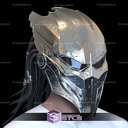 Cosplay STL Files Predator Badlands Metal Helmet