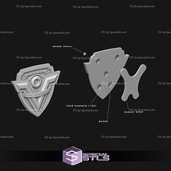 Cosplay STL Files SAPD Badge Demolition man