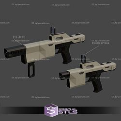 Cosplay STL Files SP18 SMG Predator Badlands