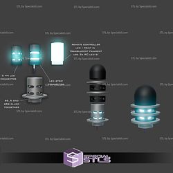 Cosplay STL Files The Glow Rod Demolition man