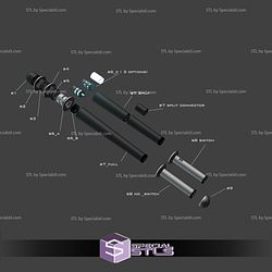 Cosplay STL Files The Glow Rod Demolition man