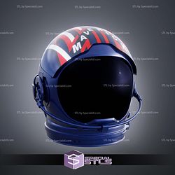 Cosplay STL Files Top Gun Helmet Maverick