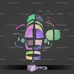 Cosplay STL Files Top Gun Helmet Maverick