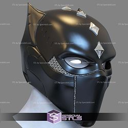 Cosplay STL Files War of Wakanda Black Panther Helmet
