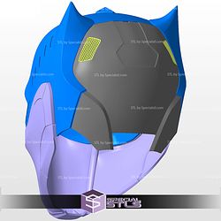 Cosplay STL Files War of Wakanda Black Panther Helmet