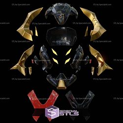 Cosplay STL Files X Tron Helmet Marvel Rivals