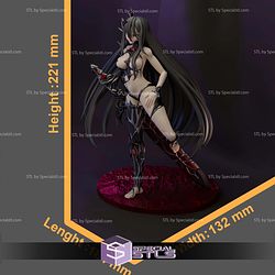 Crused Sword Monster Girl 221mm STL Files