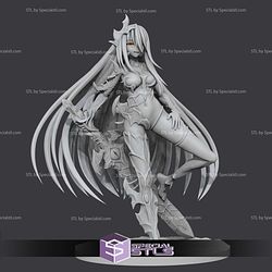 Crused Sword Monster Girl 221mm STL Files