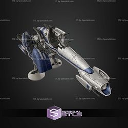 Custom 1-12 Figure STL BARC Speeder with Sidecar