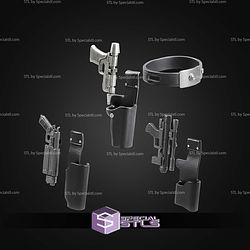 Custom 1-12 Figure STL Imperial Officer Holster System