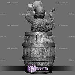 Diddy Kong Portrait Bust 280mm STL Files