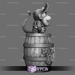 Diddy Kong Portrait Bust 280mm STL Files