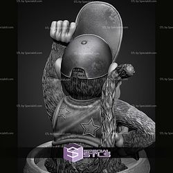 Diddy Kong Portrait Bust 280mm STL Files