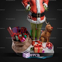 Grinch Chrismast Outfit and dog 387mm STL Files