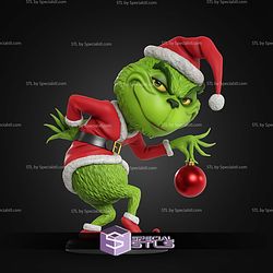 Grinch Christmas Chibi 154mm STL Files