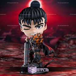 Guts Berserk Chibi 116mm STL Files
