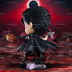 Guts Berserk Chibi 116mm STL Files