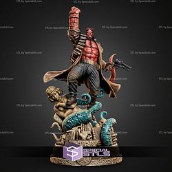Hellboy Fire and Gun 550mm STL Files