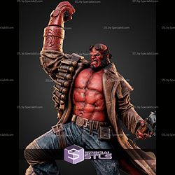 Hellboy Fire and Gun 550mm STL Files