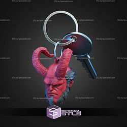 Hellboy Head Keychain STL Files