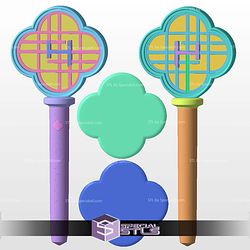 Huntrix Saja Boys Fan Light Stick STL Files