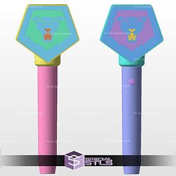 Huntrix Saja Boys Fan Light Stick STL Files