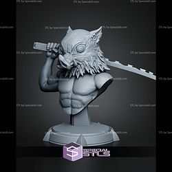 Inosuke Demon Slayer Bust 135mm STL Files