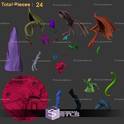 Jabberwock Monster Girl 213mm STL Files