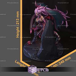 Jabberwock Monster Girl 213mm STL Files