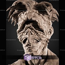 Joker Face Off Portrait Bust 302mm STL Files