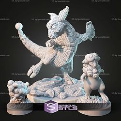 Kaiju Pokemon Ampharos Mega Ampharos STL Files