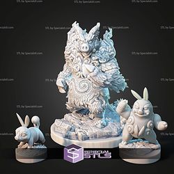 Kaiju Pokemon Fire Boar Emboar STL Files