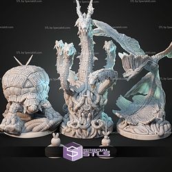 Kaiju Pokemon Flapple Appletun Hydrapple STL Files