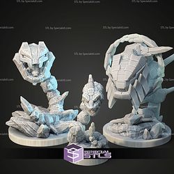 Kaiju Pokemon MegaSteelix Steelix Onix STL Files