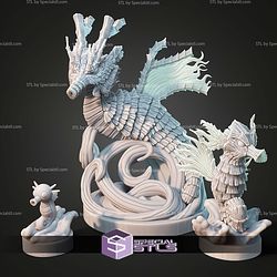 Kaiju Pokemon Seahorse Kingdra STL Files