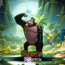 King Kong Cartoon 60s STL Files