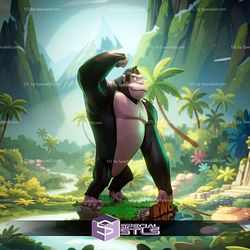 King Kong Cartoon 60s STL Files
