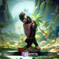 King Kong Cartoon 60s STL Files